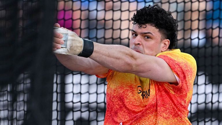 Merlin Hummel im Finale der Leichtathletik-EM.