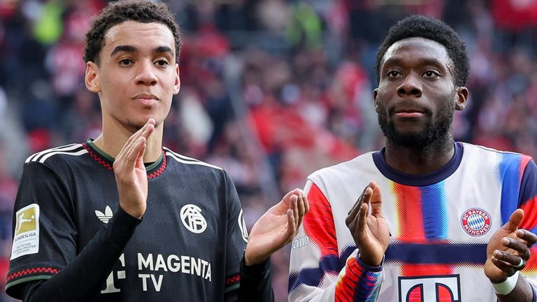 Sind eng befreundet: Jamal Musiala (l.) und Alphonso Davies.