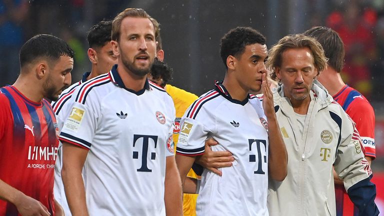 Jamal Musiala sorgte gegen Heidenheim erneut für einen Schreckmoment.