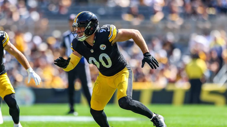T. J. Watt, der Outside Linebacker der Pittsburgh Steelers, befindet sich im Ranking 2026 auf Platz 41.
