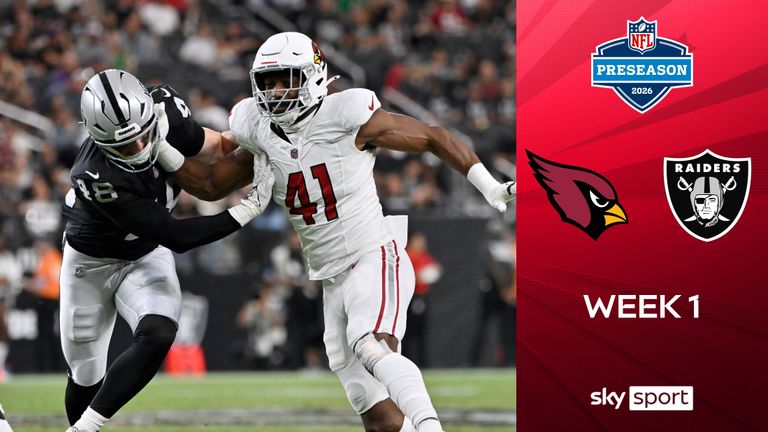 Preseason: Fernando Mendoza, die Nummer 1 des Drafts, warf bei seinem Debüt für die Las Vegas Raiders bei der 27:14-Niederlage gegen die Arizona Cardinals einen Touchdown-Pass.