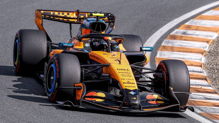 Lando Norris holt im McLaren die Pole Position beim GP der Niederlande. 