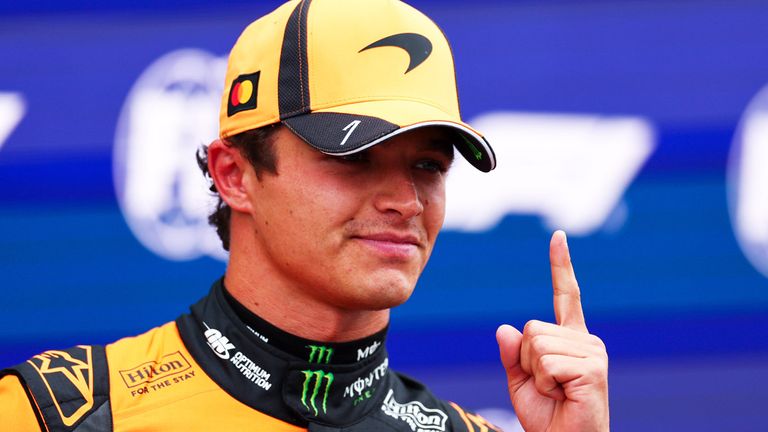 Weltmeister Lando Norris befindet sich derzeit in Topform und startet auch beim GP der Niederlande von der Pole Position.