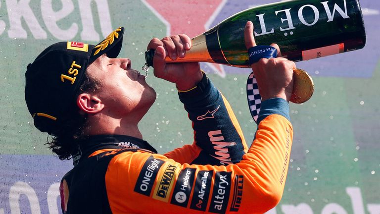Lando Norris feiert in Zandvoort seinen zweiten Sieg in Folge und schiebt sich damit auf Platz vier im WM-Ranking.