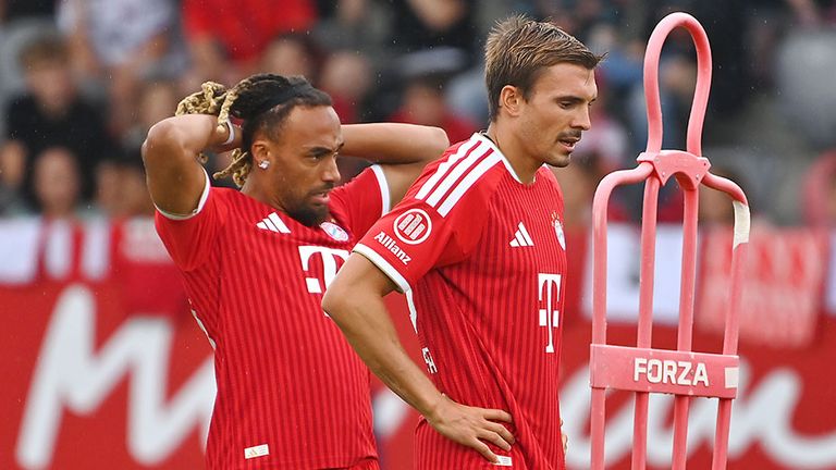 Joao Palhinha (r.) könnte den FC Bayern München schon bald verlassen.