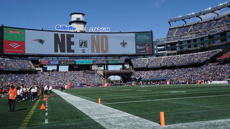 New England Patriots – Gilette Stadium, Kapazität: 64.628
