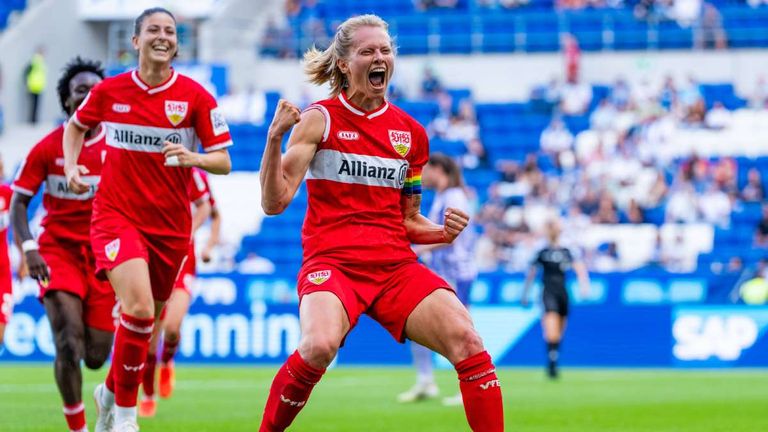Maximiliane Rall sicherte dem VfB Stuttgart mit ihrem Doppelpack den Sieg im ersten Bundesliga-Spiel.