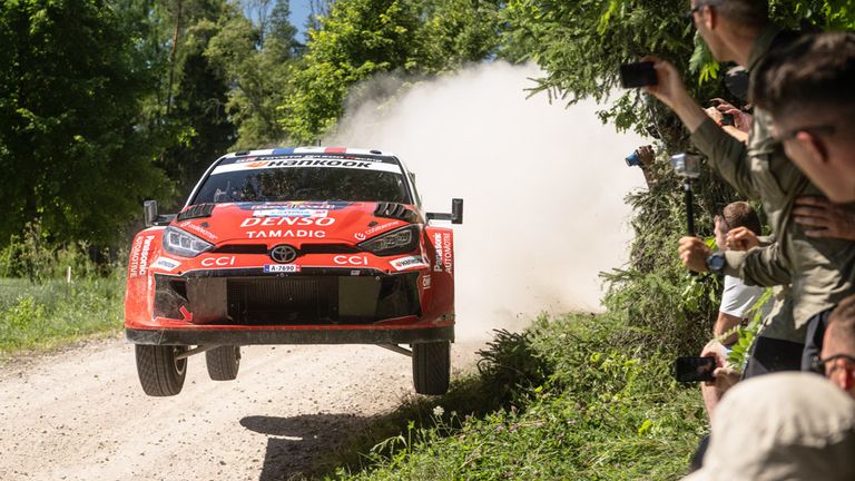 Sebastien Ogier bei der Rallye-WM in Aktion.