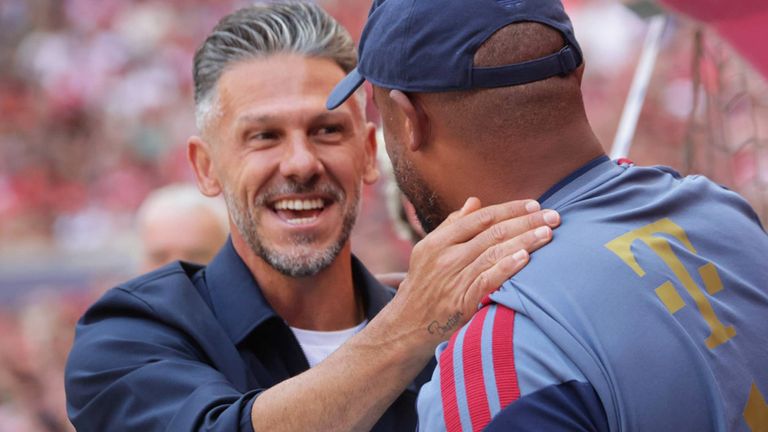 Martin Demichelis (l.) löste in Leipzig Ole Werner als Trainer ab. 