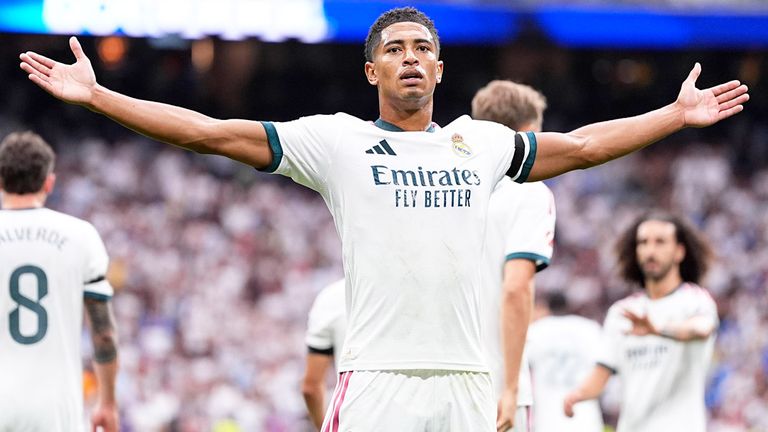 Real Madrid um Jude Bellingham feiern einen klaren Heimsieg gegen Aufsteiger Malaga.