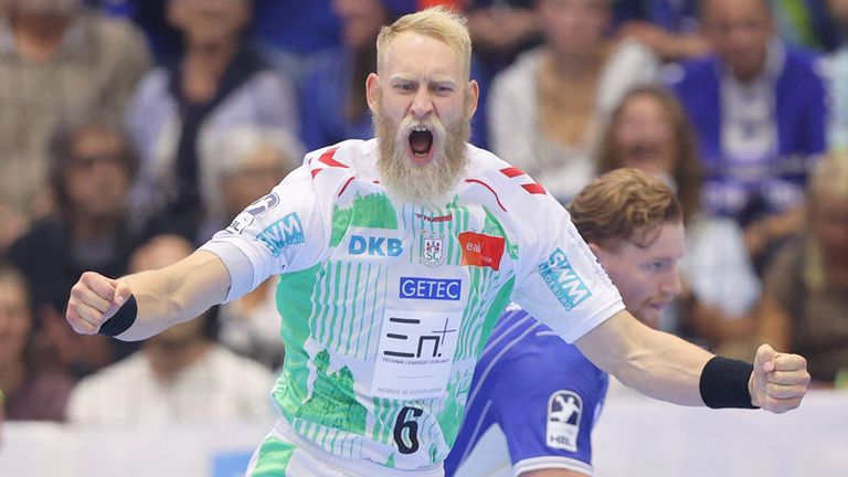 Matthias Musche und der SC Magdeburg jubeln in Gummersbach.