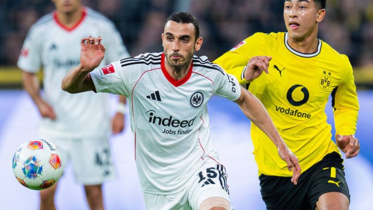 Für Ellyes Skhiri (l.) geht es von Frankfurt zurück nach Köln.