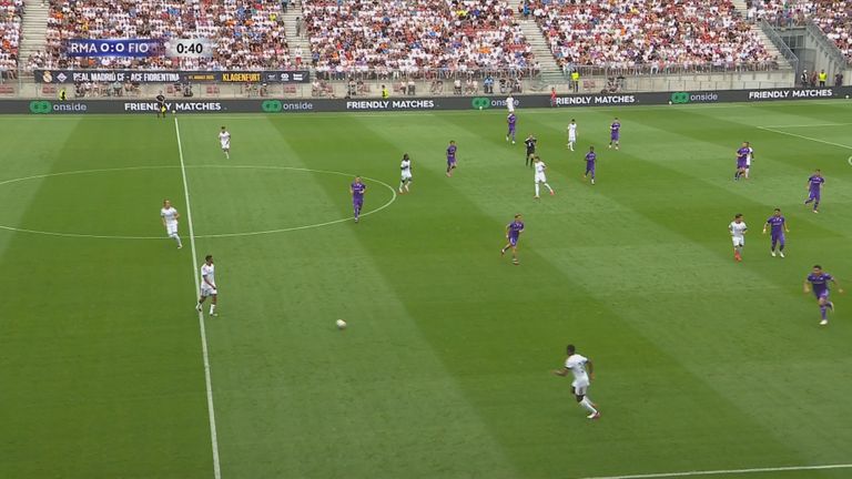Testspiel zwischen Real Madrid und dem AC Florenz