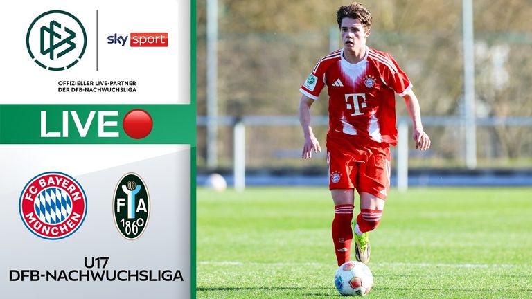 Derby-Zeit in der U17-Nachwuchsliga! FC Bayern München gegen TSV 1860 München - LIVE im kostenlosen Livestream.