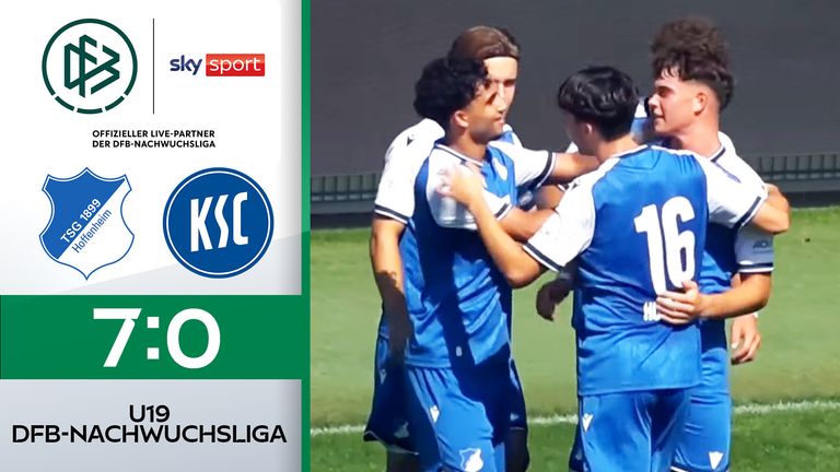 U19-Bundesliga: TSG Hoffenheim - Karlsruher SC - die Highlights | Nachwuchsliga