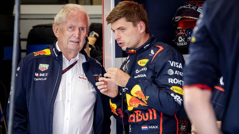 Blicken auf eine erfolgreiche gemeinsame Zeit bei Red Bull zurück: Dr. Helmut Marko (l.) und Max Verstappen. 