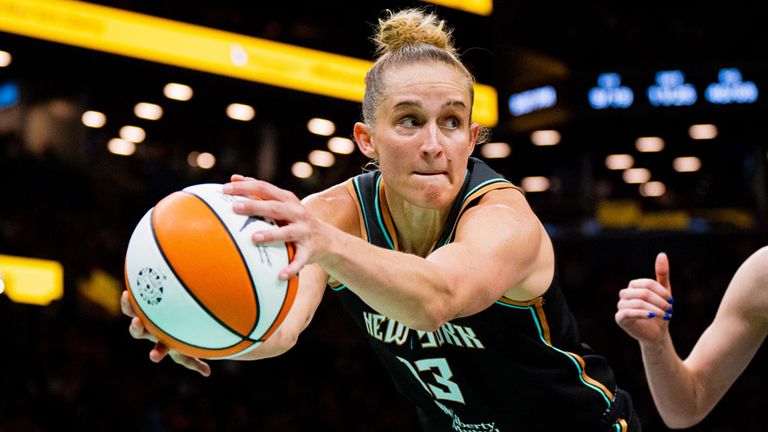 Leonie Fiebich gewinnt mit New York Liberty in der WNBA.