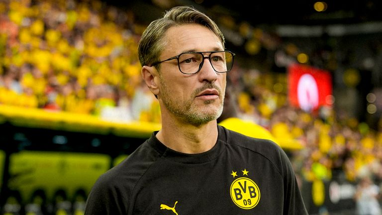 Borussia Dortmund head coach Niko Kovac during the pre-season friendly against Roma