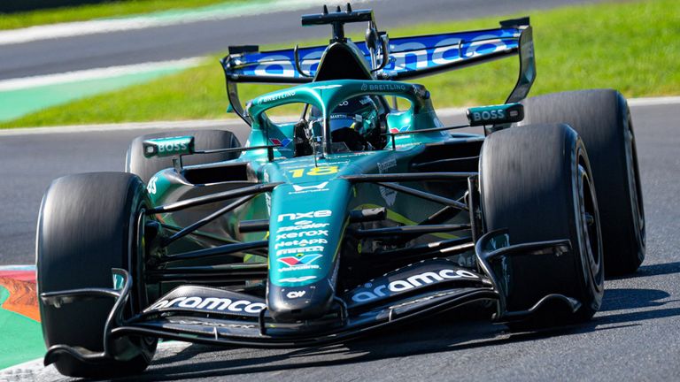 Aston-Martin-Pilot Lance Stroll scheiterte im Qualifying von Monza einmal mehr in Q1.