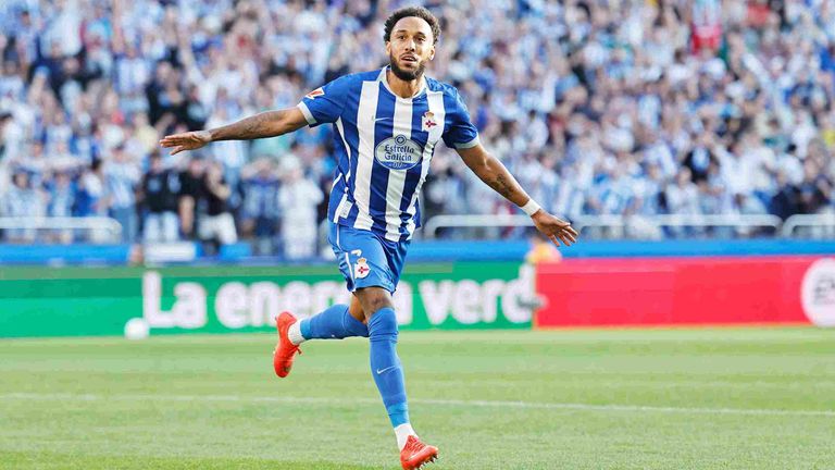 Aubameyang ist bei Deportivo vom Start weg die Torgarantie.