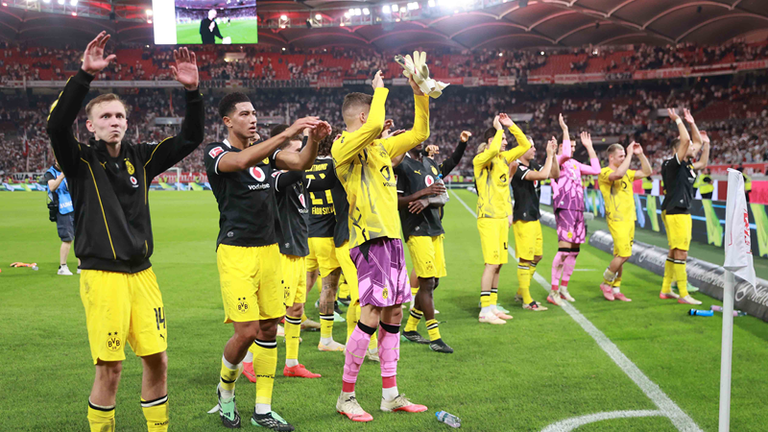 Der BVB sichert sich nach dem Sieg gegen Stuttgart Tabellenplatz 1. Nach der Länderspielpause trifft Dortmund am 9. Oktober auf Bremen. 