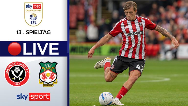 Sheffield Wednesday gegen AFC Wrexham: Das EFL-Freitagsspiel läuft am 30. Oktober 2026 live auf YouTube und skysport.de.