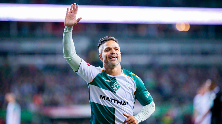 Diego kehrt am Samstag, 26. September, für das Jubiläumsspiel der Werder-Legenden ins Weserstadion zurück.