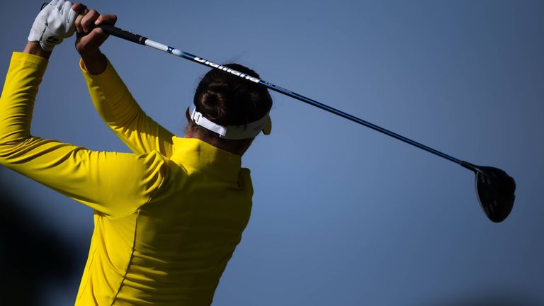 Esther Henseleit punktet beim Solheim Cup.