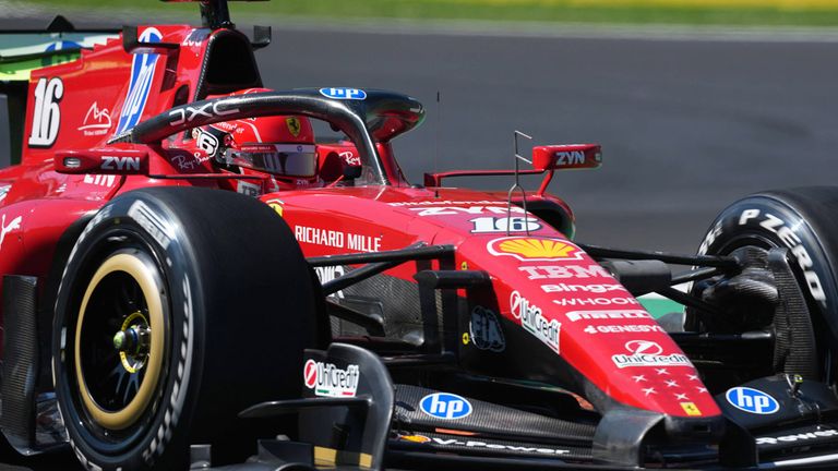 Charles Leclerc (Ferrari) in Monza.