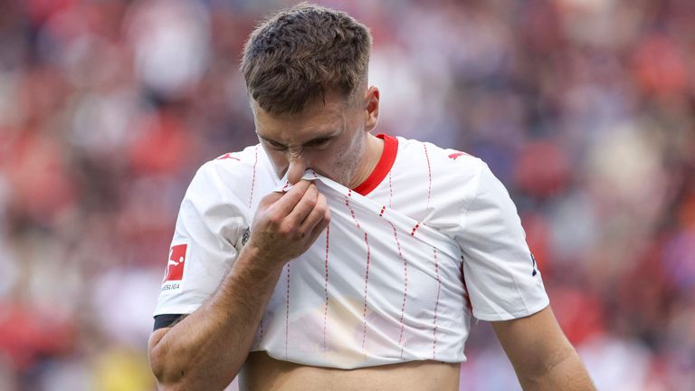 Brajan Gruda musste gegen Leverkusen verletzt ausgewechselt worden. 