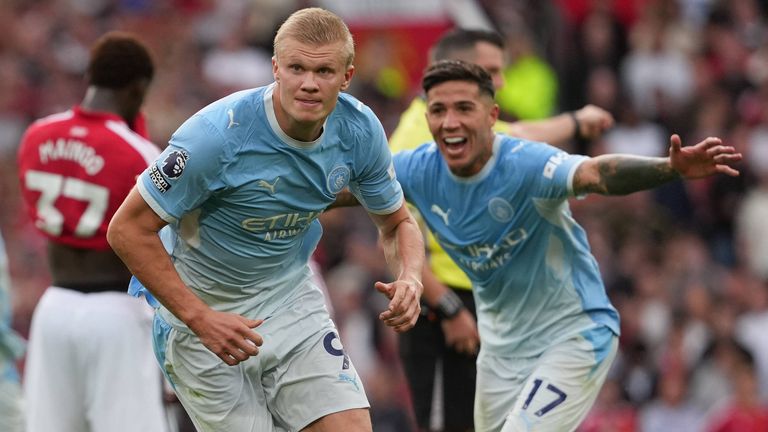 Das Tor von Erling Haaland im Derby bei Manchester United sorgt für Wirbel.