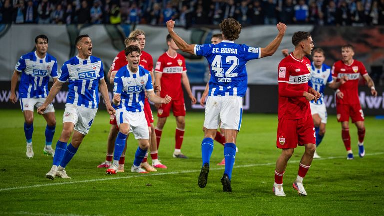 Hansa Rostock jubelt spät gegen den VfB II.