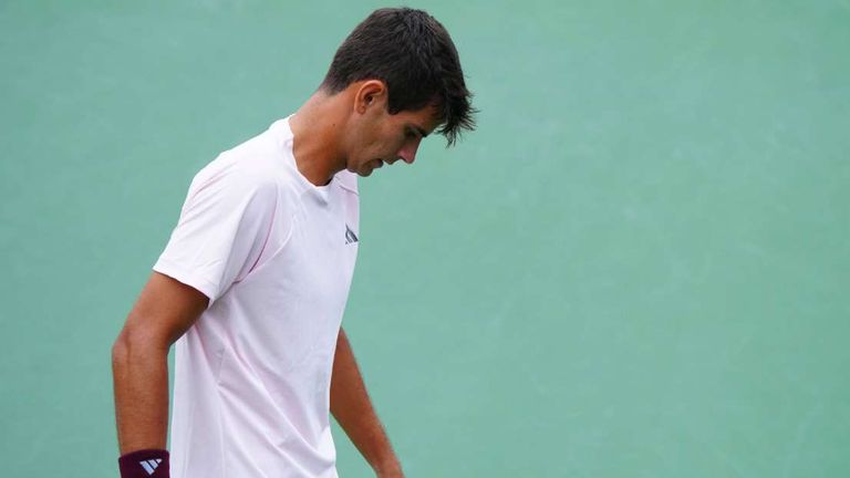 In der ersten Runde der US-Open erlebte Rafael Jodar einen Totalausfall seines Spiels.