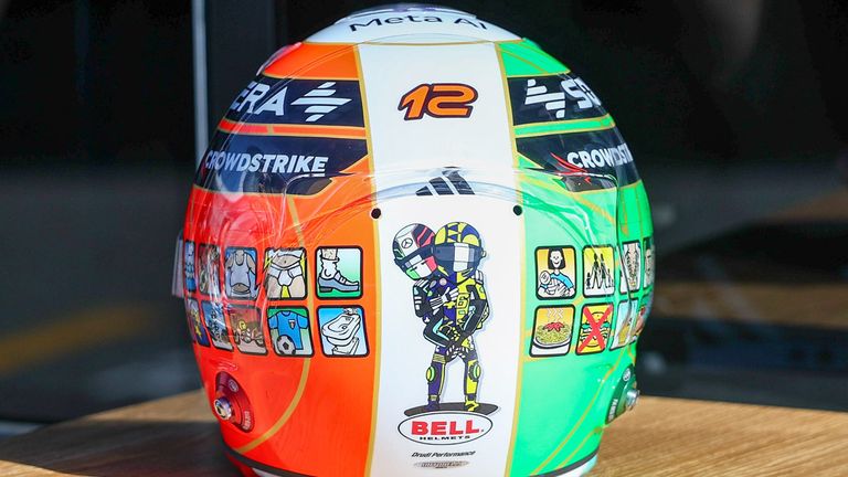 Der Monza-Helm von Kimi Antonelli.