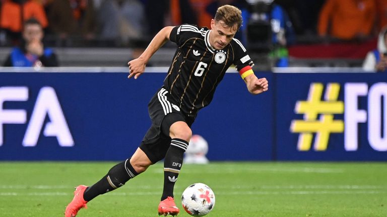 DFB-Kapitän Joshua Kimmich bestreitet gegen Griechenland sein 116. Länderspiel. 