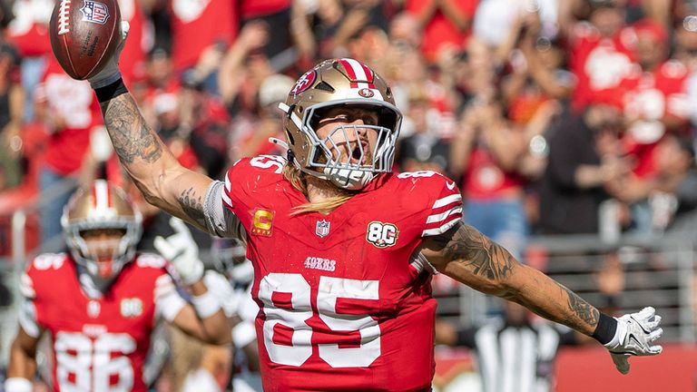 Star-Tight-End George Kittle ist mit den San Francisco 49ers super in die Saison gestartet.