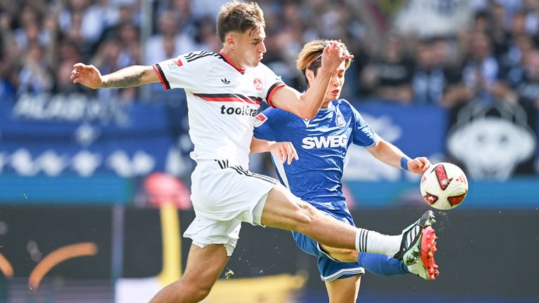 KSC gegen den 1. FC Nürnberg.
