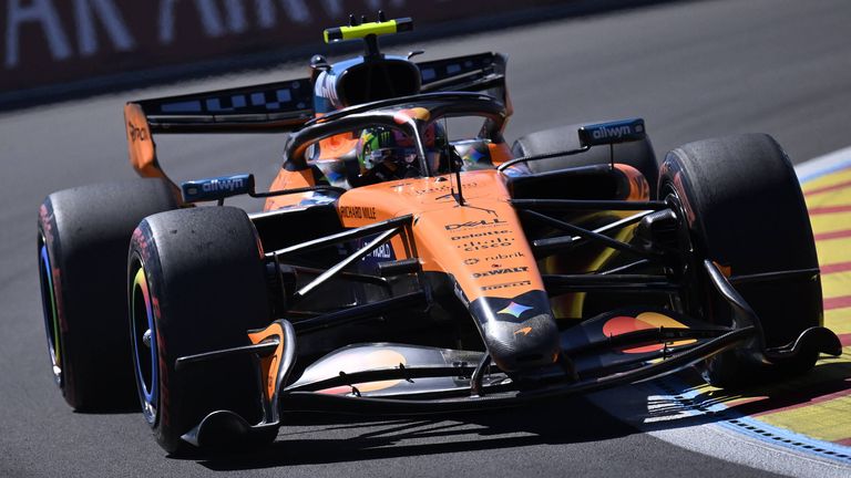 Lando Norris schnappt sich im McLaren die Pole Position beim GP von Spanien auf dem Madring. 