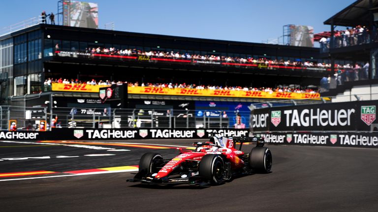 Charles Leclerc erbte die Führung in Madrid nach einem Virtual Safety Car.