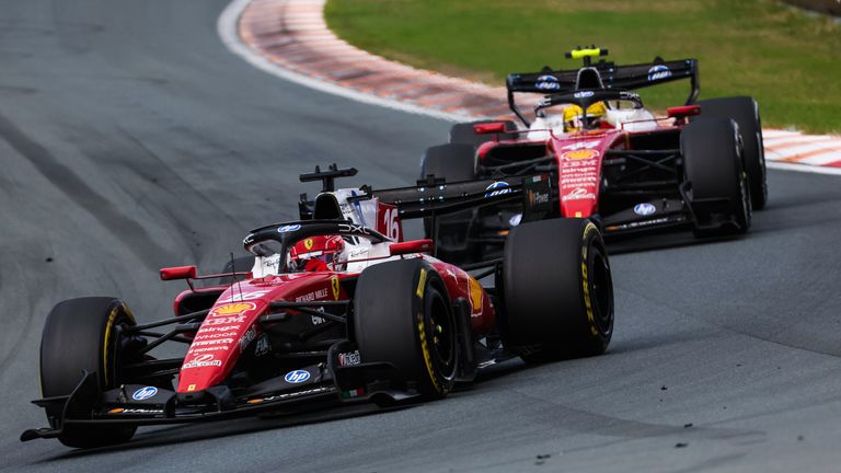 Charles Leclerc und Lewis Hamilton waren in Zandvoort in die erste Stallorder-Kontroverse des Jahres verwickelt.