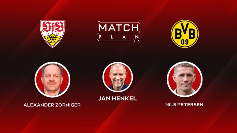 Matchplan mit Comebacker Alex Zorniger und Newcomer Nils Petersen. Es geht um Chabots Rücken, 2 Zehner und 1 Spitze vs. 1 Zehner und 2 Spitzen plus In-Game-Coaching. Stuttgart gegen Dortmund – das Topspiel vom Wochenende.