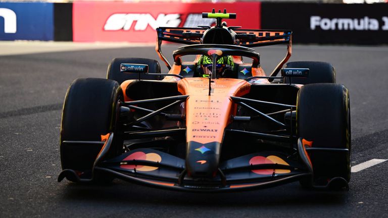 Lando Norris (McLaren) in Baku.