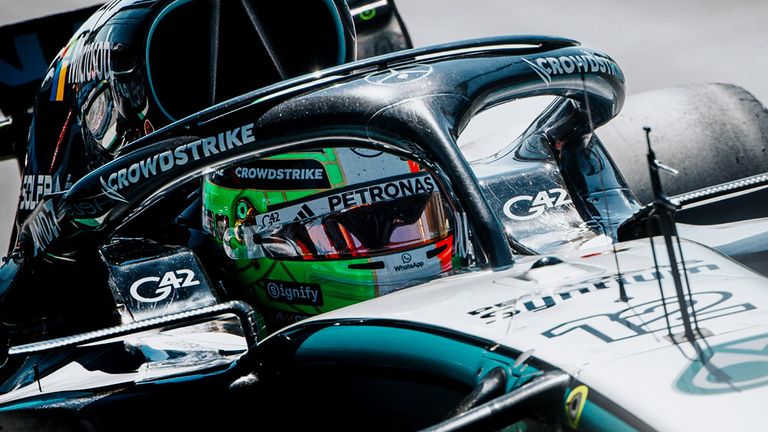 Mercedes-Pilot Kimi Antonelli fährt in Monza mit einem ganz speziellen Helmdesign.