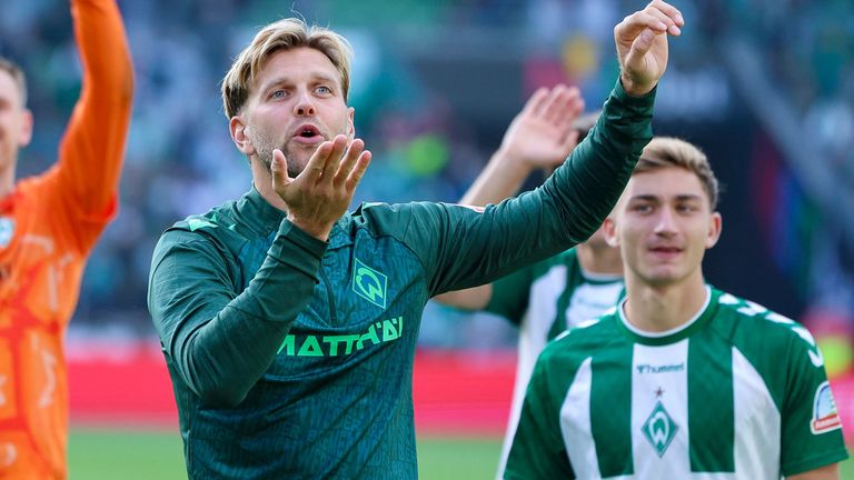 Hatte nach seinem Treffer und dem Bremer Sieg gegen RB Leipzig allen Grund zur Freude: Werder-Rückkehrer Niclas Füllkrug.