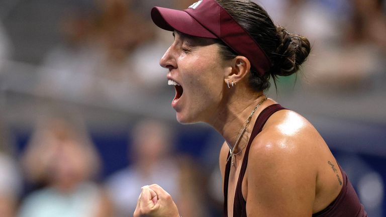 Jessica Pegula freut sich über den Halbfinaleinzug bei den US Open.