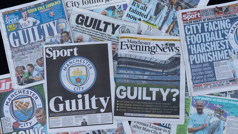Die Premier League hat Manchester City wegen Finanzvergehen schuldig gesprochen. 