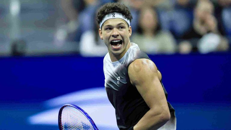 Ben Shelton steht bei den US Open im Achtelfinale.
