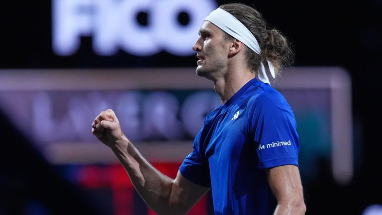 Alexander Zverev besiegt Learner Tien und sichert somit den Sieg im Laver Cup für Team Europa.