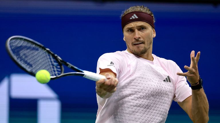 Alexander Zverev steht im Viertelfinale der US Open.