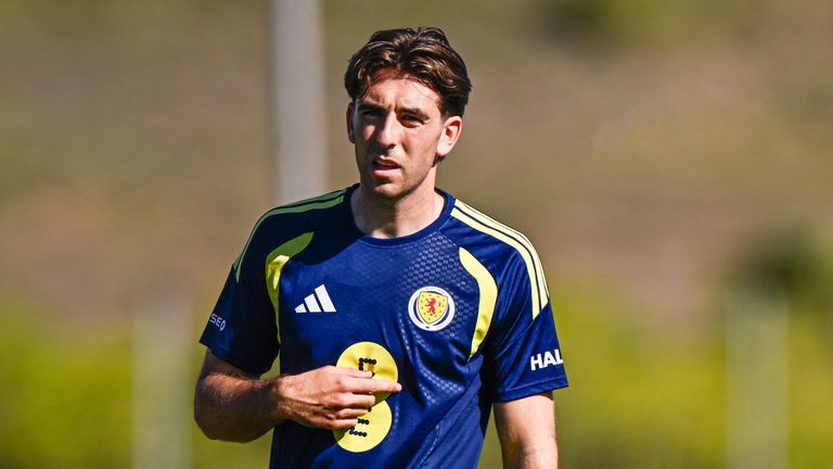 LA MANGA, SPAIN - SEPTEMBER 22: Luis Binks during a Scotland National Team training session at La Manga Club, on September 22, in La Manga, Spain. (Photo by Pablo Morano / SNS Group)